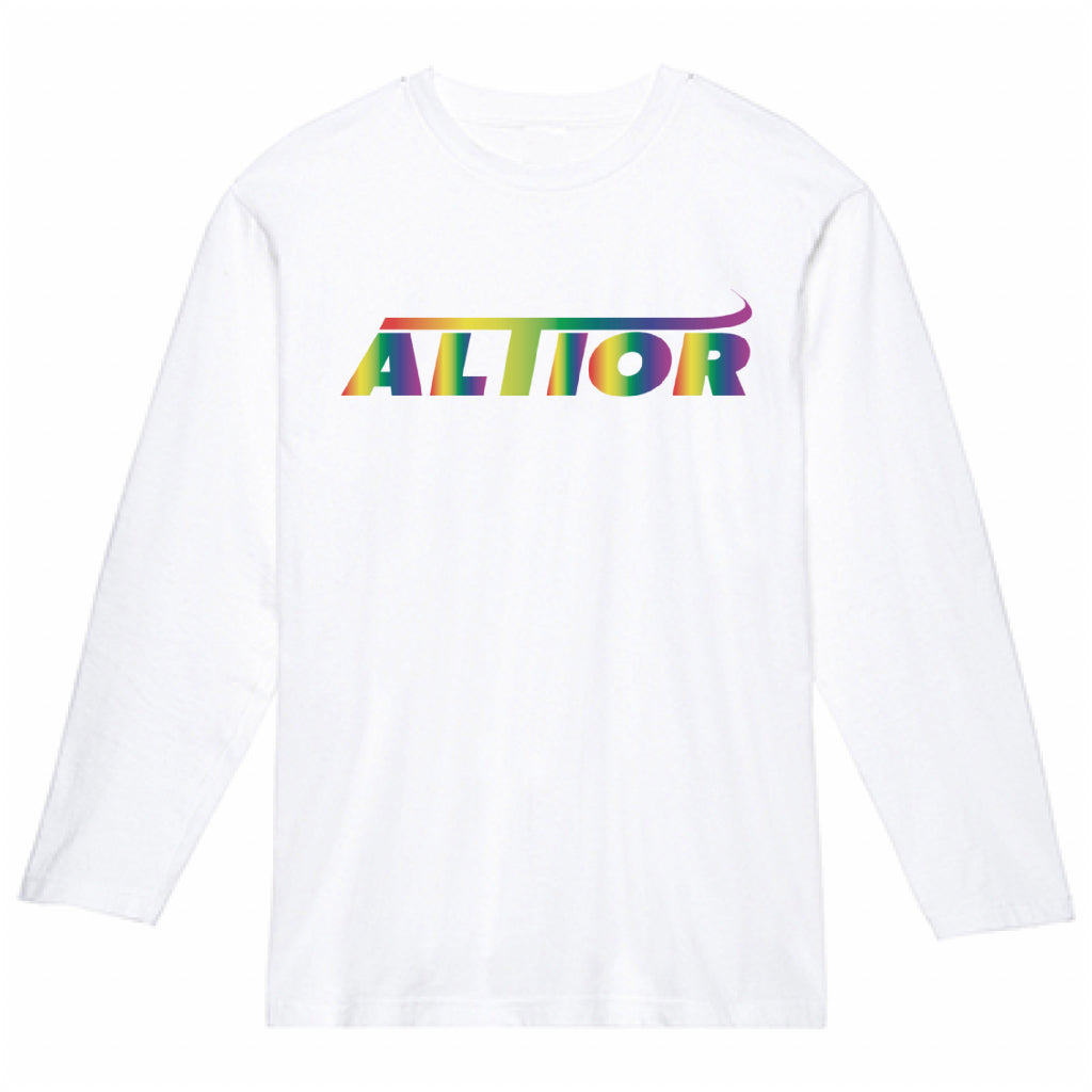 グラデーションロゴ長袖Tシャツ
