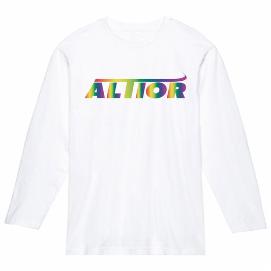 グラデーションロゴ長袖Tシャツ