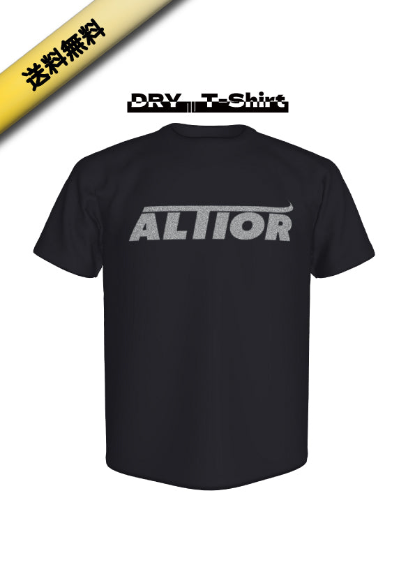 【“42th着用モデル“】Silver箔プリントドライTシャツ